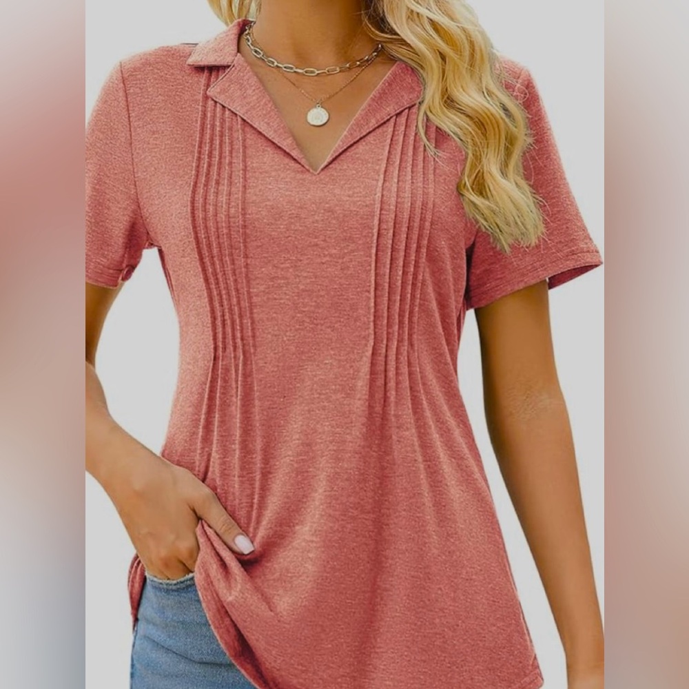 Kistore Womens Short Sleeve Polo T Shirts Summer Business Casual Work Blouse